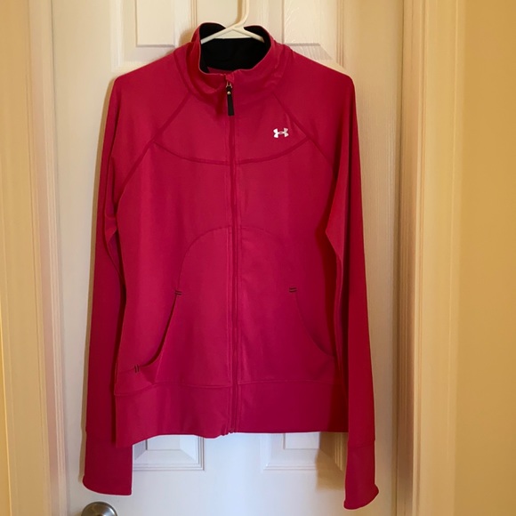 Hot Pink Under Armour Semi Fitted Zip Up - Picture 1 of 1